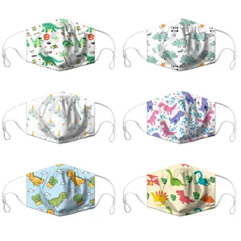 

Reusable Cartoon Dinosaur Mouth Mask Activated Carbon PM2.5 Filter Anti-pollution Anti-smog Dustproof Protective Cover