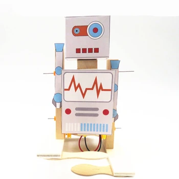 

Science Primary School Students Scientific Experimental Model DIY Handmade Robot Walking Robot Learning Boys for Children