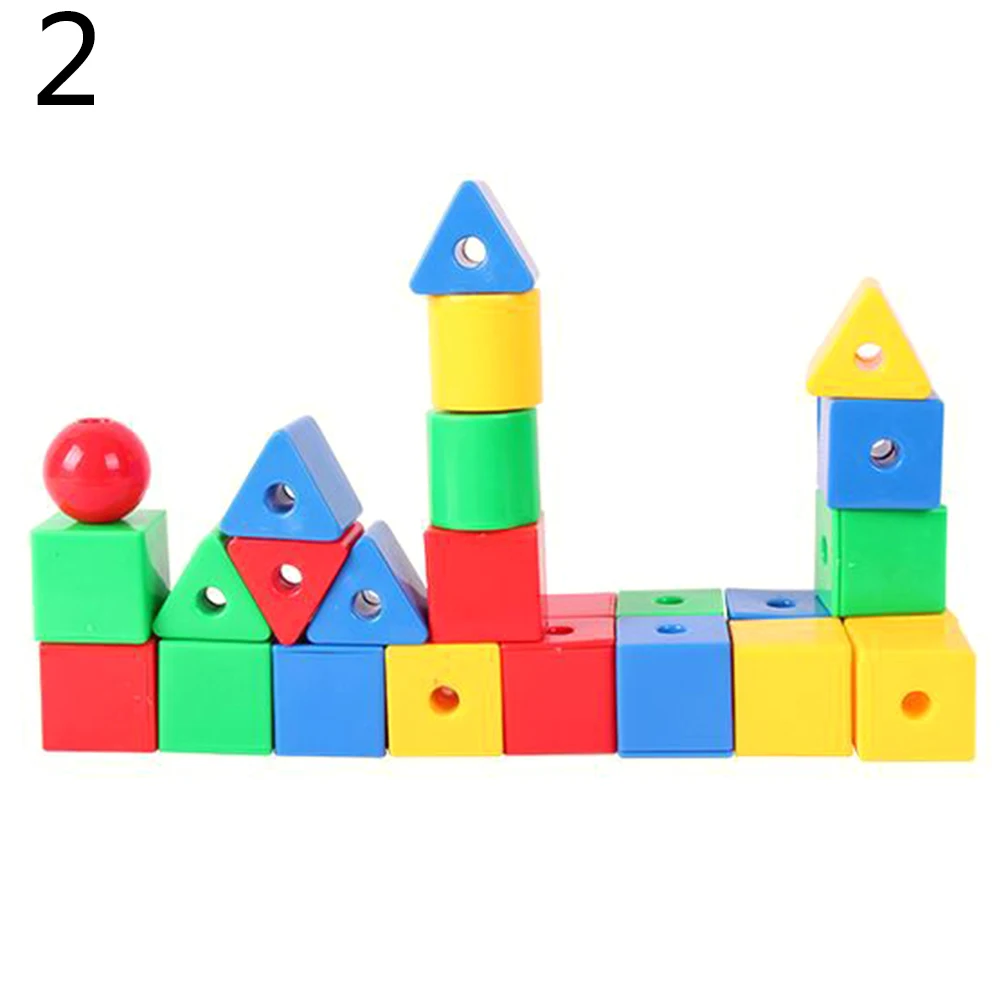 60/70/80pcs Colorful Educational Water Pipe Building Blocks Set DIY Assembly Kids Toy Education Toys For Children Imagination - Цвет: 2