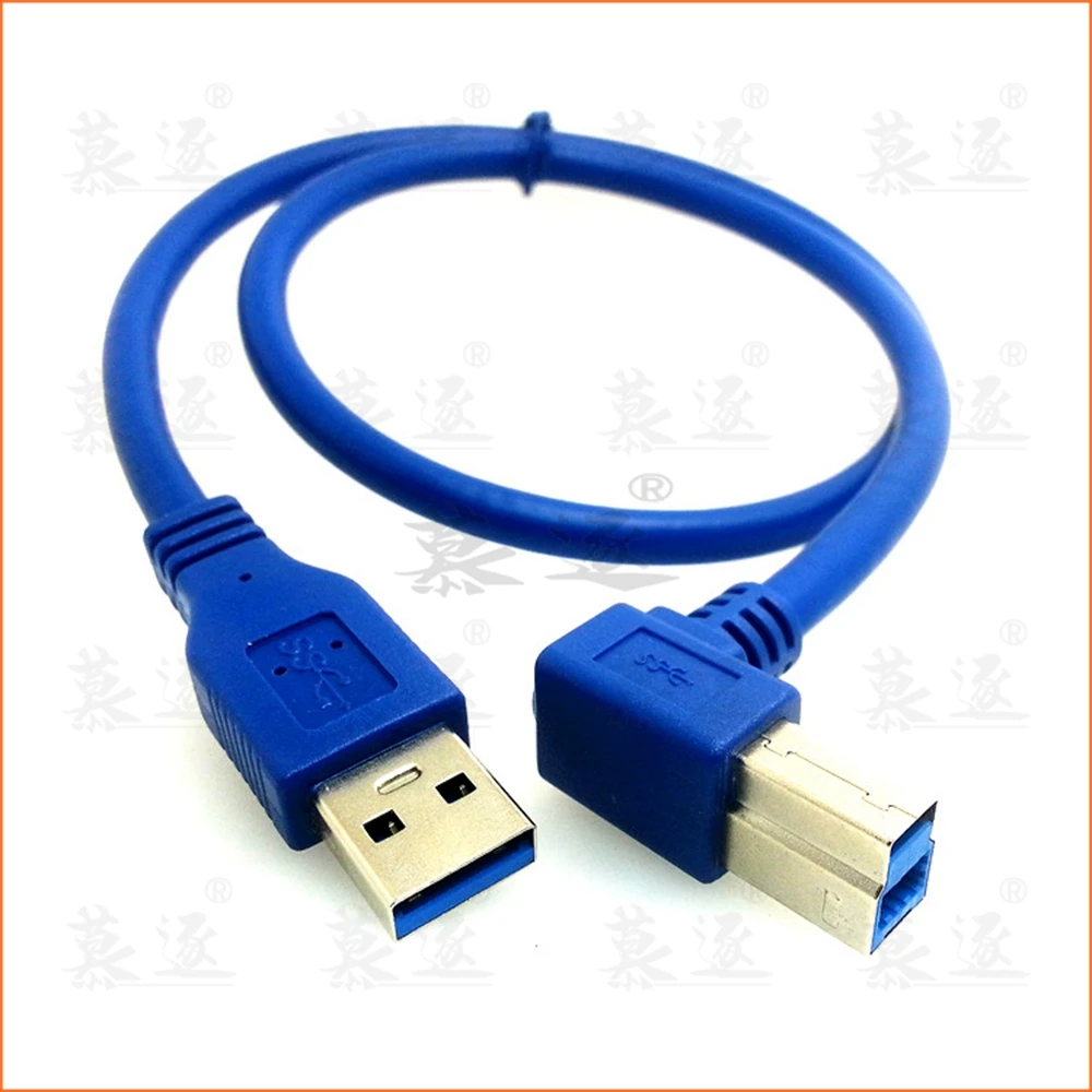 

USB 3,0 A папа на левый угол 90 градусов B папа AM/BM высокоскоростной принтер кабель 0,6 м 1 м 1,8 м 3 м