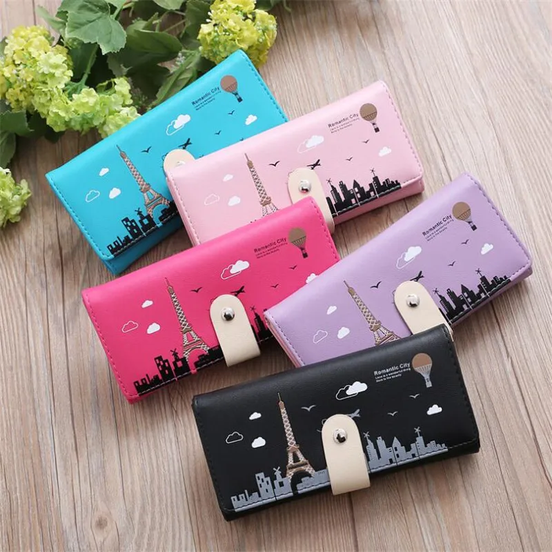 

NEW Luxury Brand Women Wallets Long Fashion Fastener Hasp PU Leather Wallet Female Purse Clutch Money Women Wallet Coin Purse