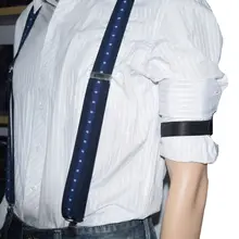 2 шт Мужская рубашка жениха рукав держатель металлический нескользящий ремень эластичная наручная повязка