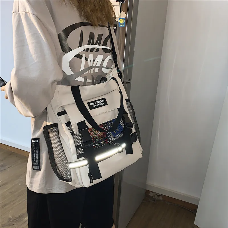NEW Real Photo Canvas Bag Cute Joker Girl Shoulder Bag Student Class Forest Postman Messenger
