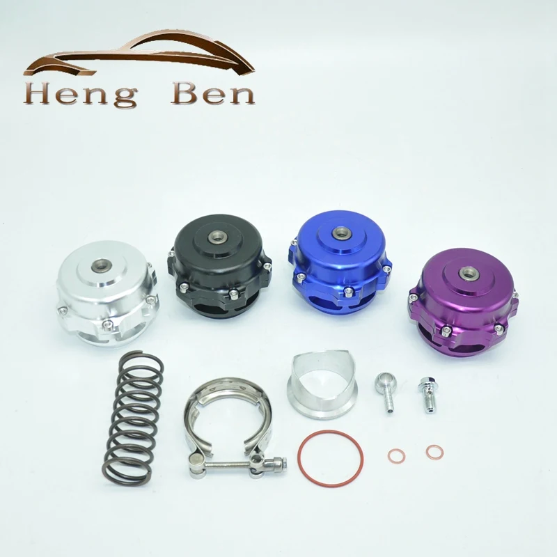 Black High Quality  50mm Blow Off Valve CNC BOV Authentic With v-band Flange