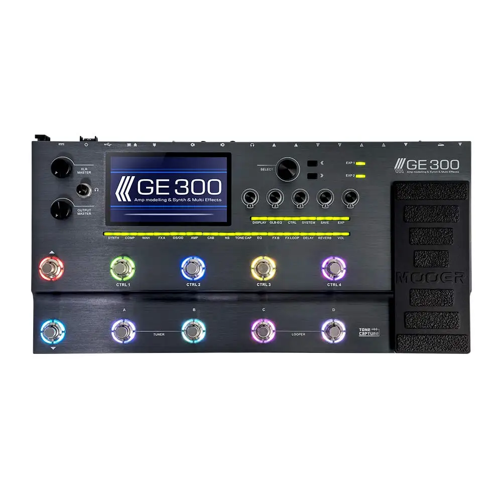 MOOER GE300 мультиэффектный процессор петля 30 минут 108 Ампер модели 43 ИК динамик кабины модели Tone Capture мульти гитарная педаль - Цвет: UK Plug