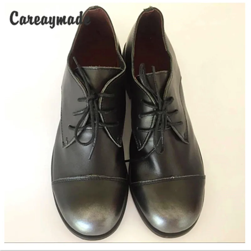 Careaymade-2019 Новая европейская-американская стильная женская обувь из воловьей кожи