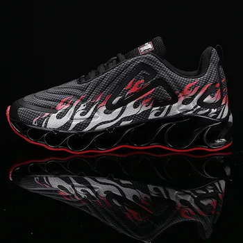 

New Blade Men Running Shoes Stylish Sneakers Men Soft Breathable Damping Sport Shoes Outdoor Athletic Training Walking Sneakers
