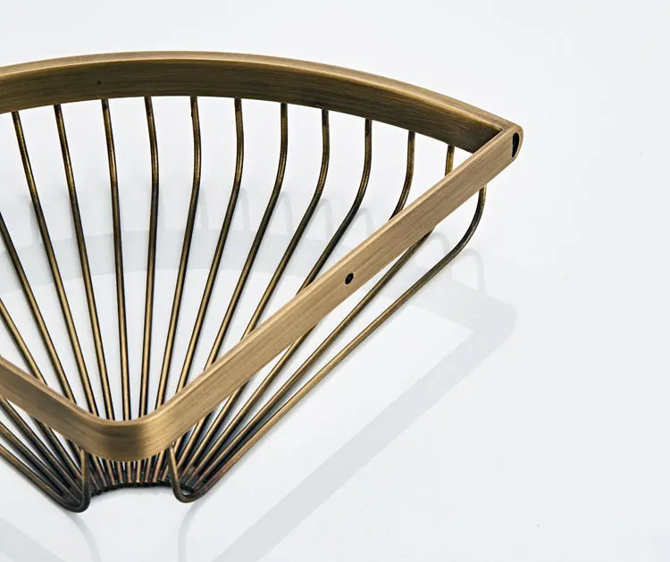 Tan archaize color restoring ancient ways all quality chrome plated copper double Angle basket basket fan delta 