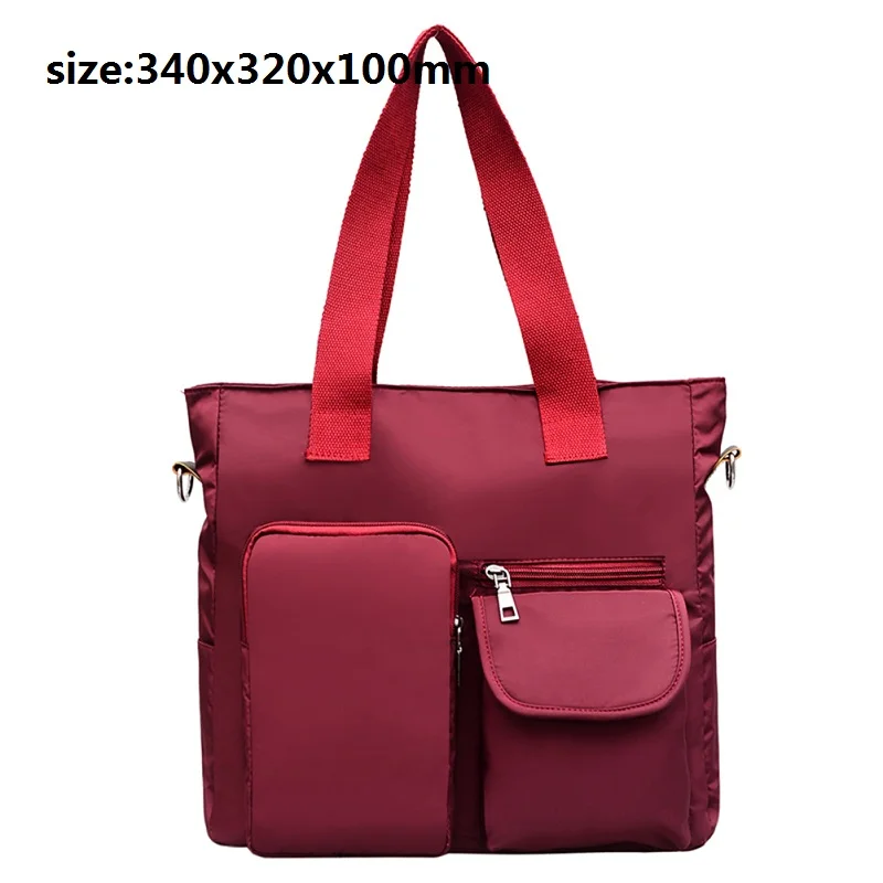 Прямая поставка, многофункциональная Женская водонепроницаемая сумка, нейлоновая сумка-тоут для путешествий, сумки через плечо для женщин, Bolsa Feminina, сумки через плечо - Цвет: red