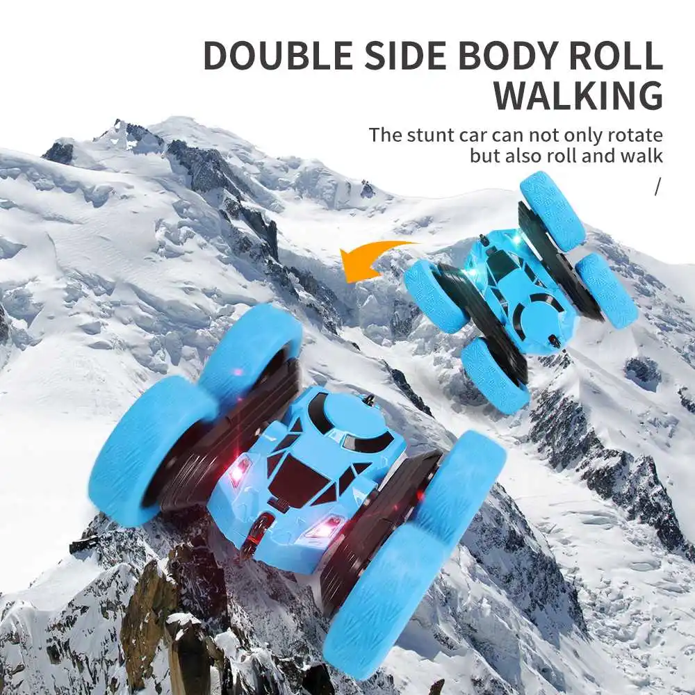 RC Car 2.4Ghz 4CH 1:16 Stunt Drift Deformation Car Rock Crawler Radio Control Car 360 Degree Flip RC Vehicle Toys with LED Light