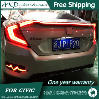 

Tail Lamp For Car Honda Civic X G10 10th 2016-2019 Tail Lights Led Fog Lights DRL Daytime Running Lights Tuning Car Accessories