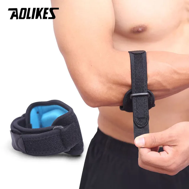 US $2.25 AOLIKES 1PCS Adjustable Basketball Badminton Tennis Golf Elbow Support Golfer's Strap Elbow Pads La
