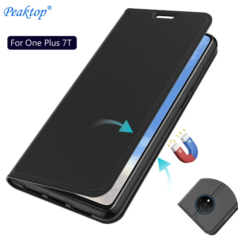 Per Oneplus 7T 7T 8 Pro Custodia Magnetica In Pelle Flip Per Oneplus 7 7 Pro 1 + 7T 1 + 6T 8Pro Portafoglio Sottile Porta Carte Di Credito