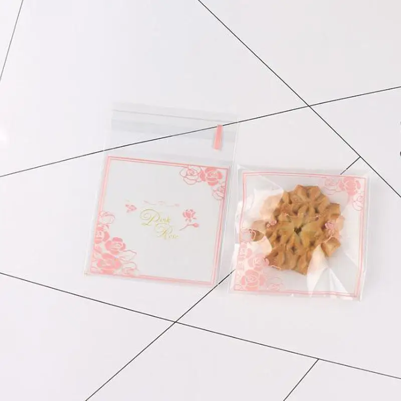 25 шт панда прозрачная сумка для печенья самоклеящиеся пакеты спасибо коробочки для сладостей Креативные Свадебные хорошие сумки - Цвет: Черный