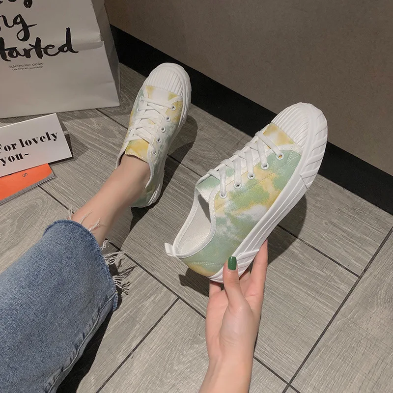

Online Celebrity Canvas Shoes Women's Hong Kong Style 2019 Summer New Style Versatile INS Weep Yafeng Shoes Japanese-style Hipst