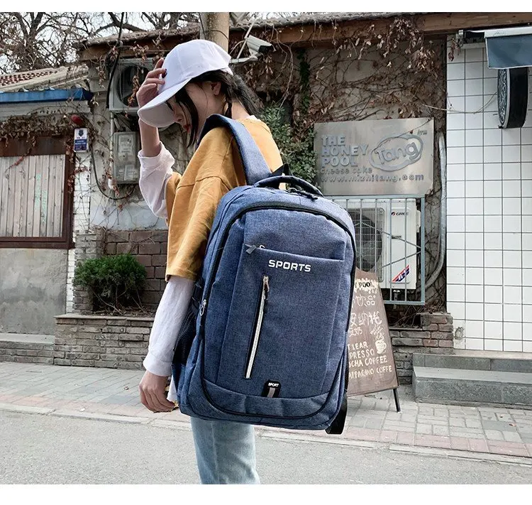 

New Style Large-Volume Men's Women's Backpack Simple Glorious Fashion