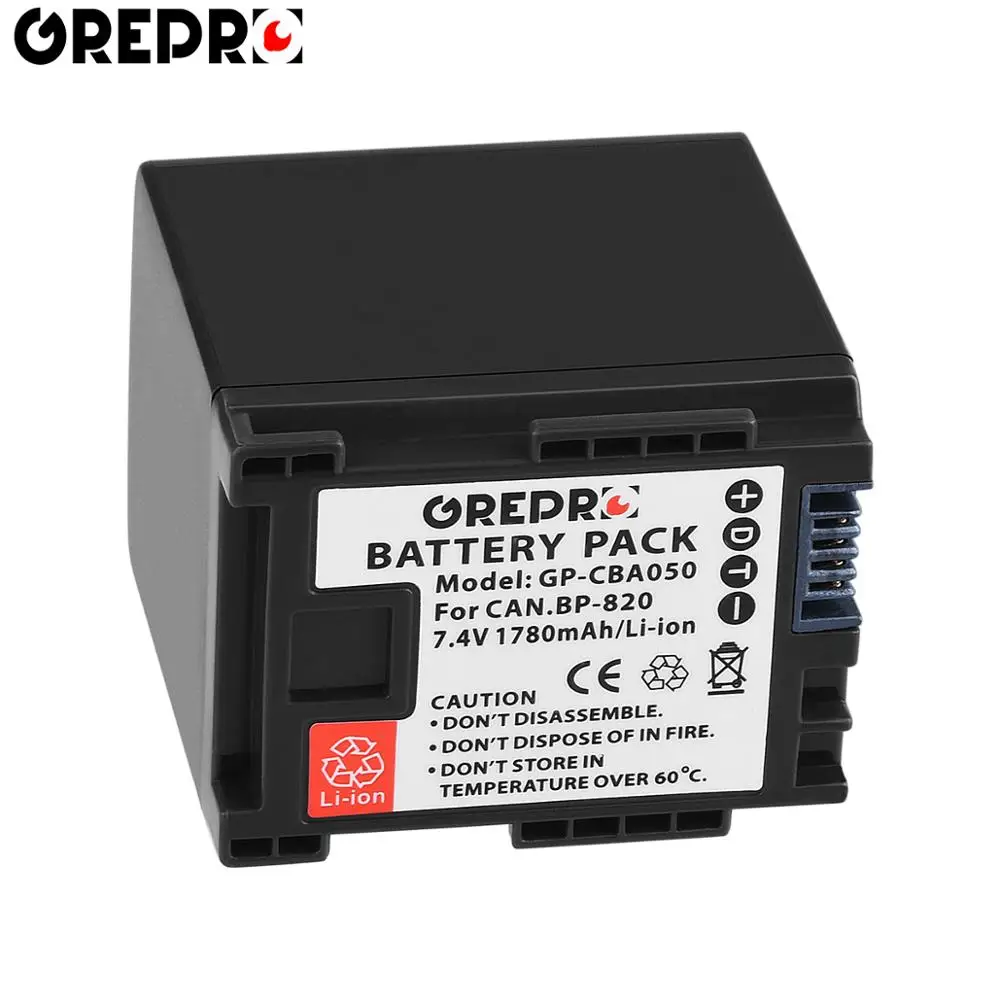 1780 мА/ч BP-820 BP820 Батарея для Canon BP 820 VIXIA GX10 XF400 XF405 HFG20 HFG30 HFG40 HFM41 HFM400 HFS21 HFS30 |