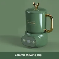 220V 600ML Mini Electric Stewing Cup Office Tea Porridge Milk Heating Water Kettle Ceramic/Glass Health Soup Cooker 2