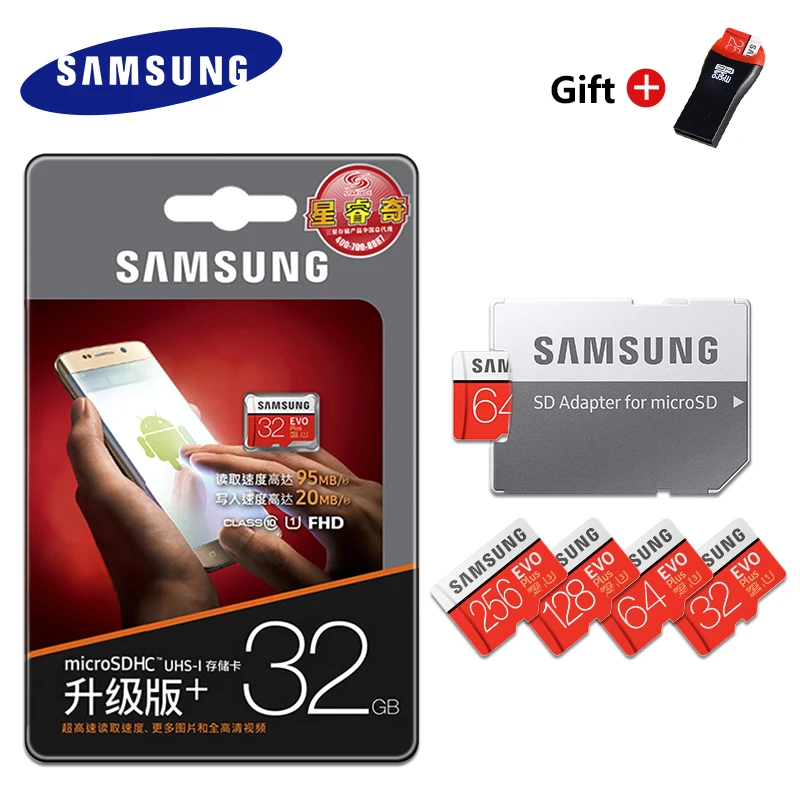 SAMSUNG оригинальная TF Microsd карта памяти MicroSD EVO Micro SD карта 32 Гб 64 Гб 128 Гб карта памяти TF флэш-диск