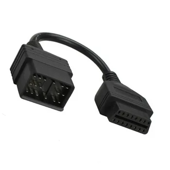 

Black Diagnostic Cable OBD2 Connector Adapter Scanner 20cm Accessories