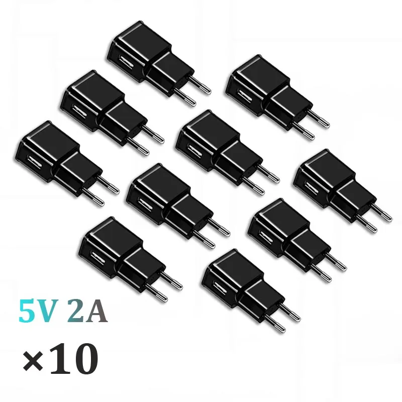 10pcs/lot 5V 2A EU Plug Wall Travel Charger Adapter For Samsung S9 S8 + S7 S6 S5 edge A30 A50 A70 J330 J530 A750 Xiaomi Huawei 65w charger usb c