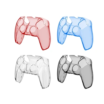 

Clear Hard Case Protective Cover Skin Shell for -Sony PS5 Anti-slip Transparent PC Cover Play Station5 Console Controller Gamepa