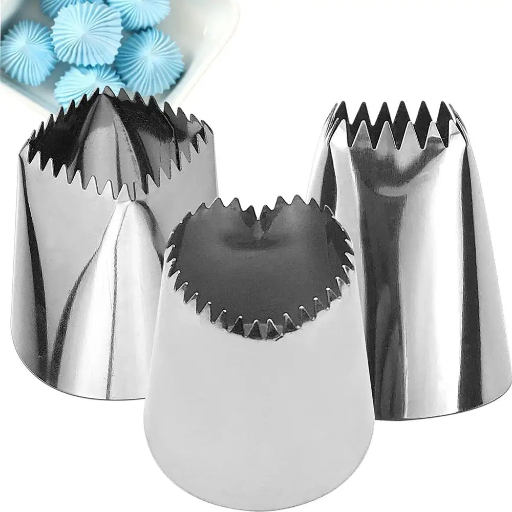 

Heart Pastry Tips Icing Piping Nozzles Ice Cream Tool Baking Mold Cake Decorating