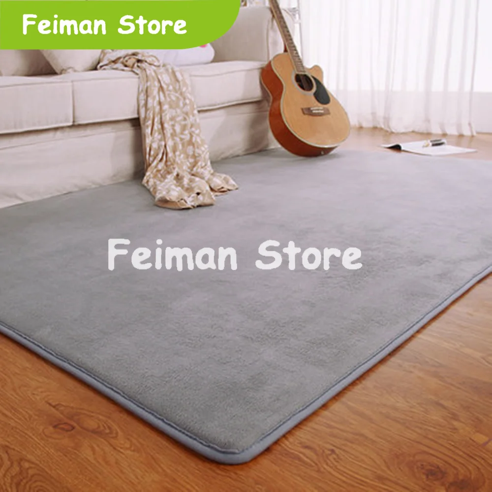 

Fashion Memory Foam Solid Mat Area rug Bedroom Rugs Mats Carpet Doormat For Hallway Living Room Kitchen Floor Outdoor