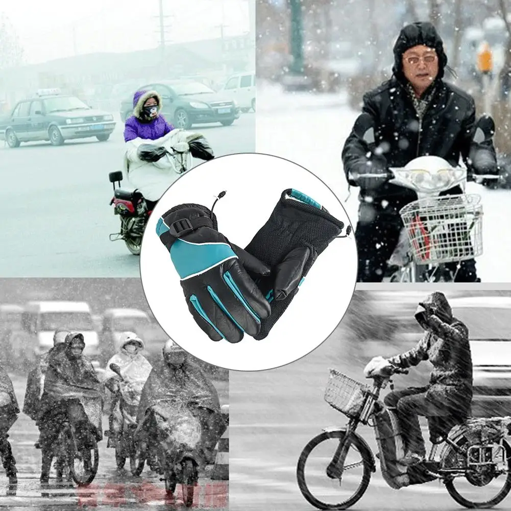 Перчатки с электроподогревом для мотоцикла 12 В|Лыжные перчатки| |