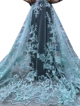 

Latest African Tulle Lace Fabric Nigerian Net Lace Fabric embroidery french lace tulle fabric wedding sewing clothes dress gown