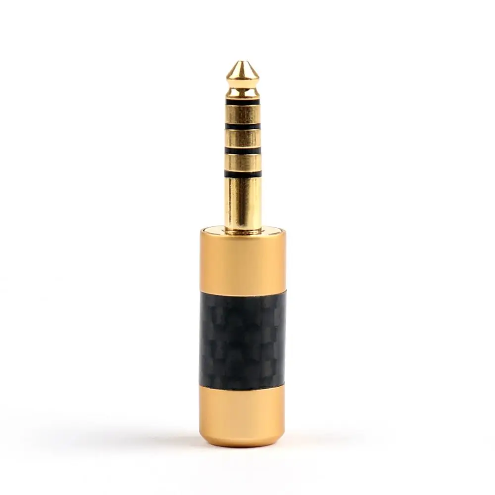 Artudatech 4Pcs 4 4mm Headphone Plug Carbon Fiber Adapter For Sony NW WM1Z NW WM1A Gold Jacl Connector Parts