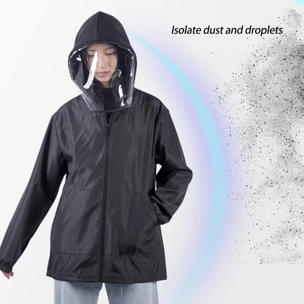 

Anti Flu Washable Protective Suit Isolated Clothing Jacket Hat With Masks Waterproof Removable Epidemic Prev Beekeeping Clothes