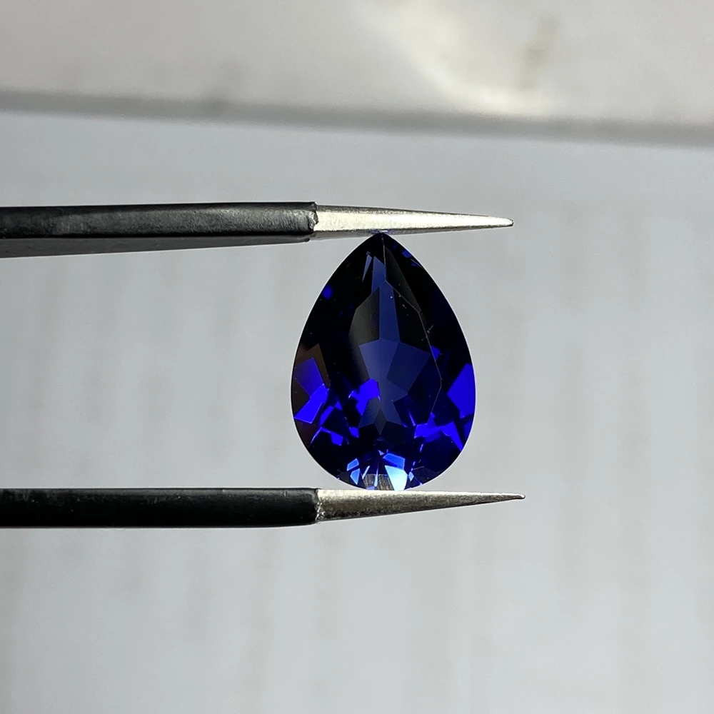 10x14mm Pear Shape 5A Quality 6 Carat Drop Loose Gemston Corundum Royal Blue Sapphire