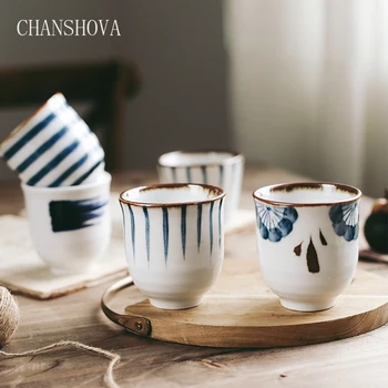 

CHANSHOVA 35/200ml Traditional Chinese Style Handpainted Ceramic Teacup China Porcelain Small and Large Coffee Tea Cups H291