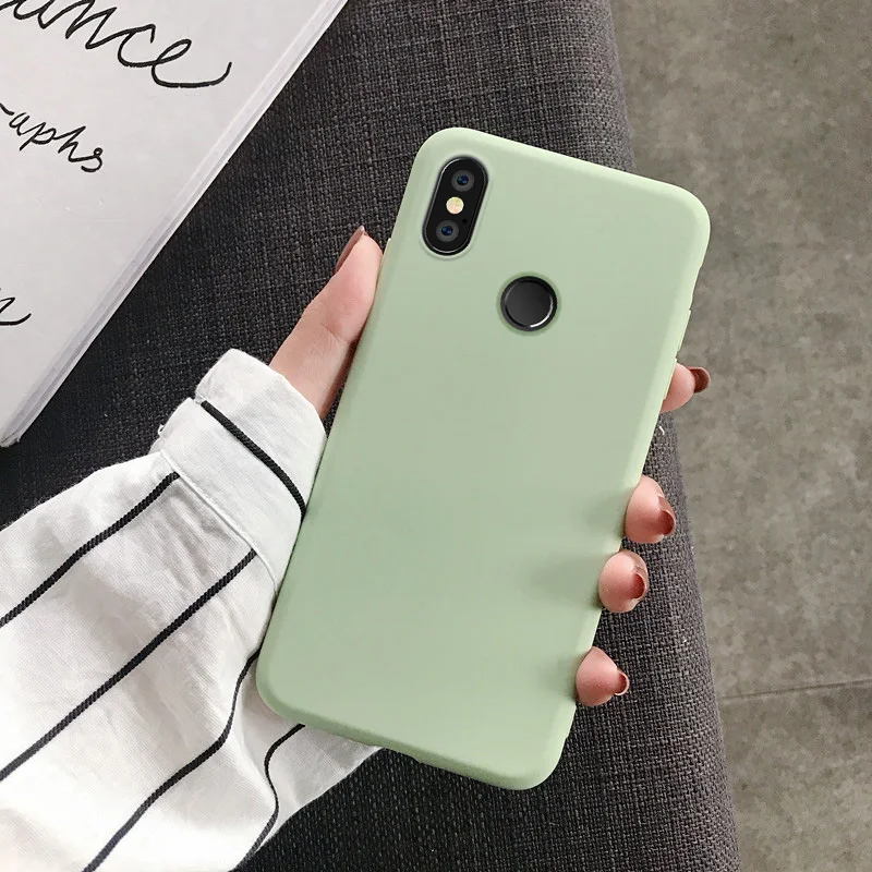 Soft Silicone Case For Xiaomi Mi 9 8 SE MI 8 Lite CC9E A1 A2 A3 Lite 5X 6X MIX 2 2S MAX 3 F1  Candy Solid Color Matte TPU Cover iphone se silicone case