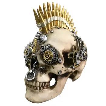 

1 Pc Practical Creative Resin Ornament Skull Model Decor for Halloween
