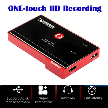 

Mirabox HD Video Capture HDMI Signal to USB Recorder One-touch HD Recording Support HDCP1.3 1080P@30Hz hd video game capture