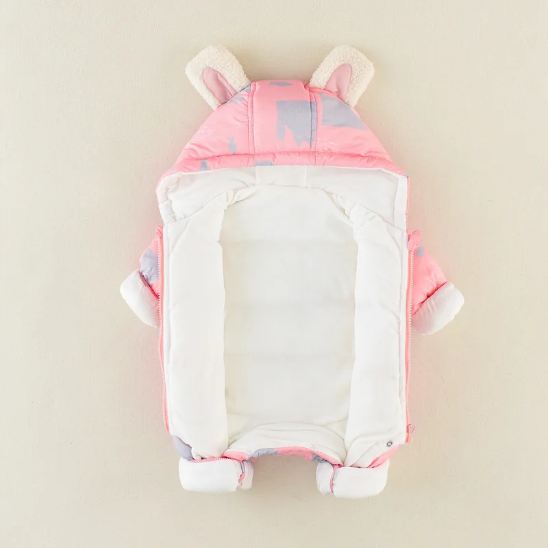 New baby Winter Clothes Cotton thick Warm Hooded baby jumpsuit Newborn Baby Boy girl Romper children Snowsuit down clothing