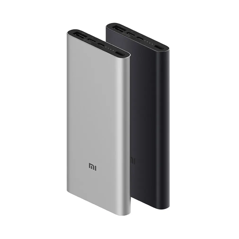 Xiao mi power Bank 3 10000 мАч PLM12ZM usb type C QC3.0 Быстрая зарядка mi power bank 10000 портативное зарядное устройство power bank