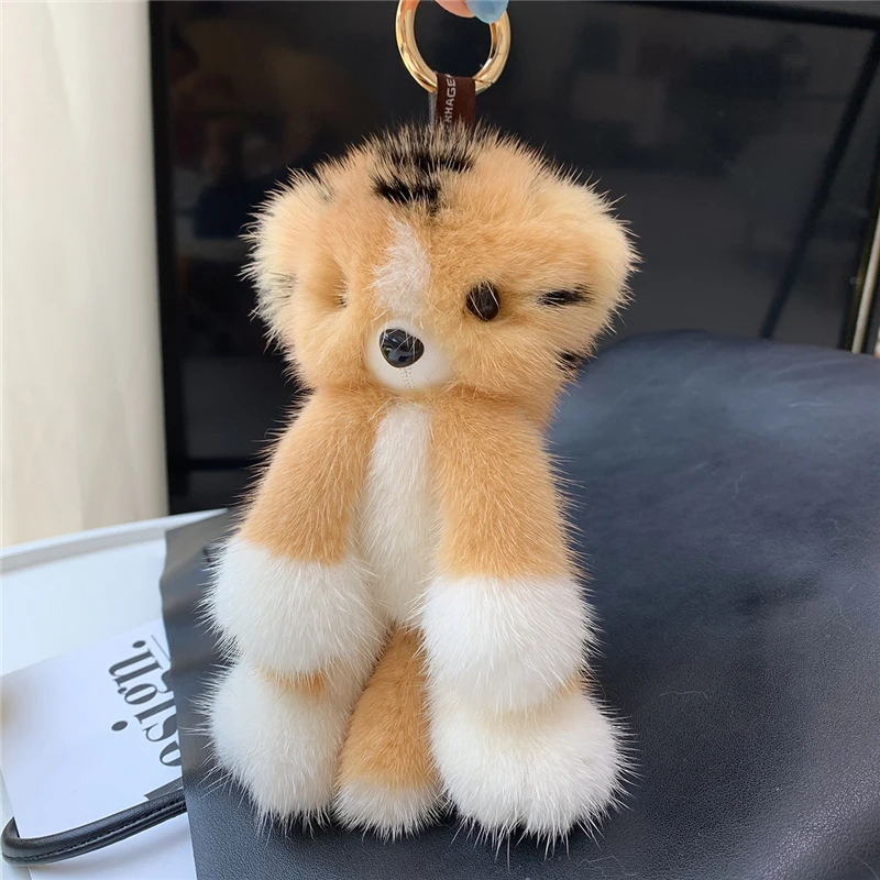 Little Luxuries Designs Teddy Bear Shaped Keychain/Bag Charm