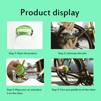 

Bicycle Chain Refueling Tool Bicycle Chain Cleaner Scrubber Wash Tool Lubrication Maintenance ABS Chain Roller Type Chain Oiler