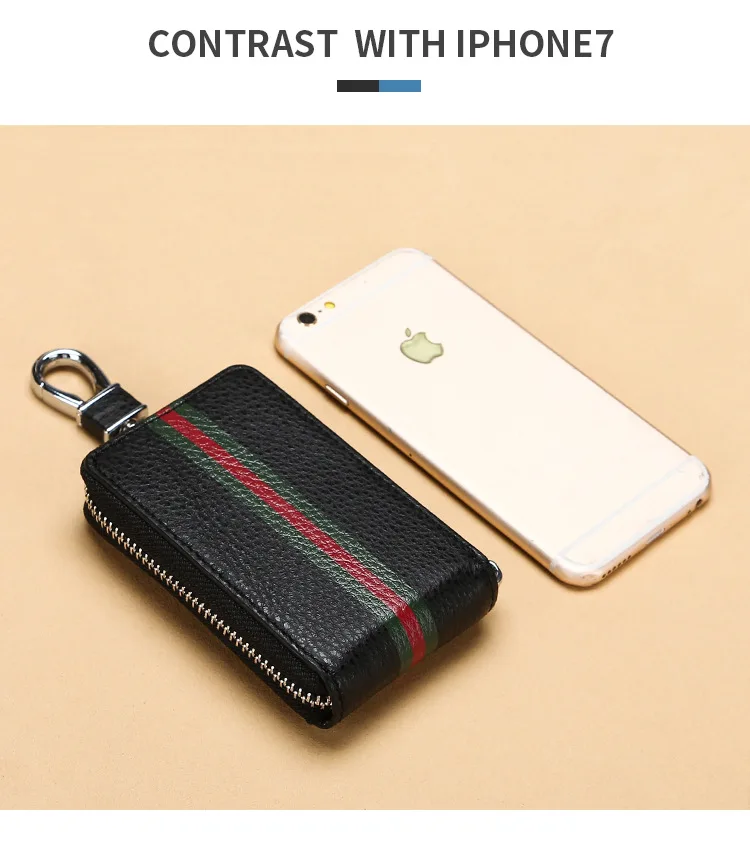 Стиль поперечной границы модернизированные RFID Чехлы для автоключей натуральная кожа молния засов электромагнитный экранированный ключ сумка