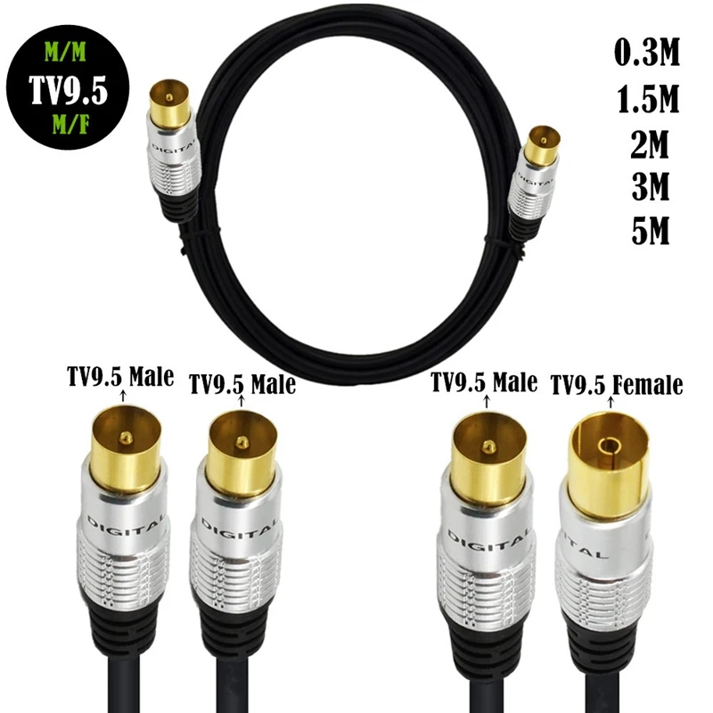 Verbieden Diversen zakdoek RG59U Verlengkabel 9.5Mm Tv Man vrouw Adapter Cord Coaxiale Tv Kabel Voor  Satelliet Tv Kabel Modem Set Top Box Vergulde|Computerkabels & Connectoren|  - AliExpress