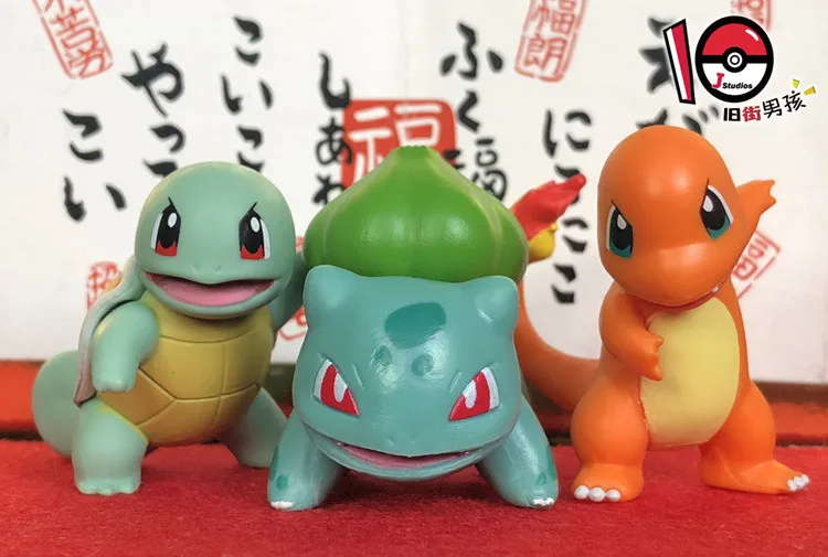 gi joe toys TAKARA TOMY Pokemon 4cm pikachu Eevee Togepi Mimikyu Scorbunny Grookey Sobble Charmander Bulbasaur Action figures models toys naruto toys