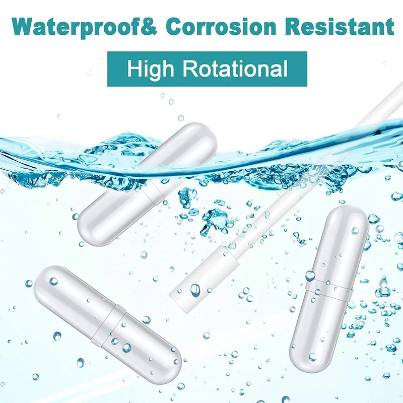 10 인치 리트리버, 35mm/ 1.38 인치 PTFE 마그네틱 교반기 믹서 Stir bar와 10 조각 PTFE 마그네틱 Stir 바