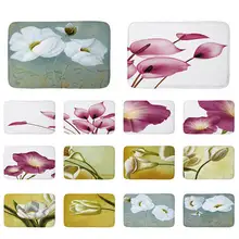 Ретро труба цветок сплайсинга фланелет анти-Противоскользящие коврики декоративный коврик дверной коврик подушка крышка Семья украшения Рождество