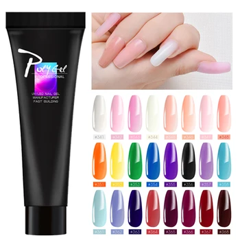 

Zation UV Builder Gel Acrylic PolyGel Finger Fast Extension Clear Jelly Poly Gel Nail Art Extension Gel Not Need Nail Forms