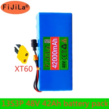 

48V battery 13s3p 42000mAh battery pack 1000W high power battery Ebike electric bicycle BMS with xt60 plug
