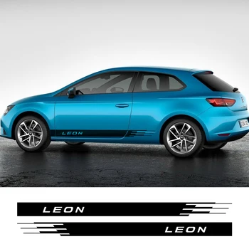 

2PCS For Seat Leon MK3 MK2 Car Side Door Vinyl Sticker Auto Sport Decals DIY Decoration DIY Styling Tuning Car Accessories