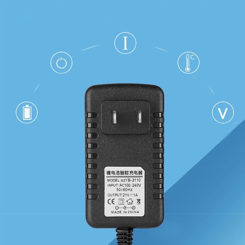 1A 21V толстое медное ядро литий-ионное зарядное устройство адаптер адаптивный Огнестойкий Защитный Быстрая зарядка литиевая батарея зарядное устройство